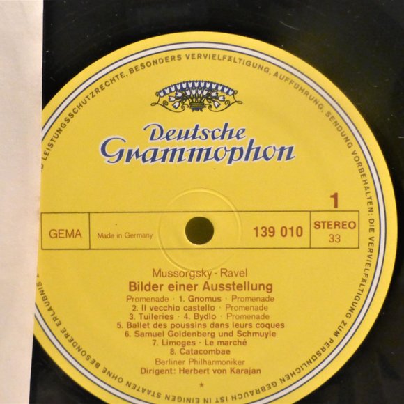 1st Press Ravel Bolero Myssorgsky Vinyl LP Record Exhibition Berlin Philharmonic - Picture 3 of 4